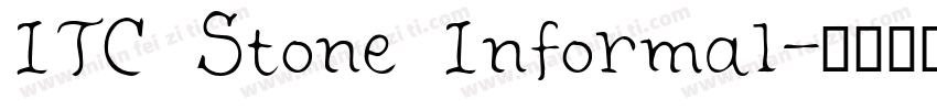 ITC Stone Informal字体转换